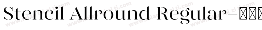 Stencil Allround Regular字体转换